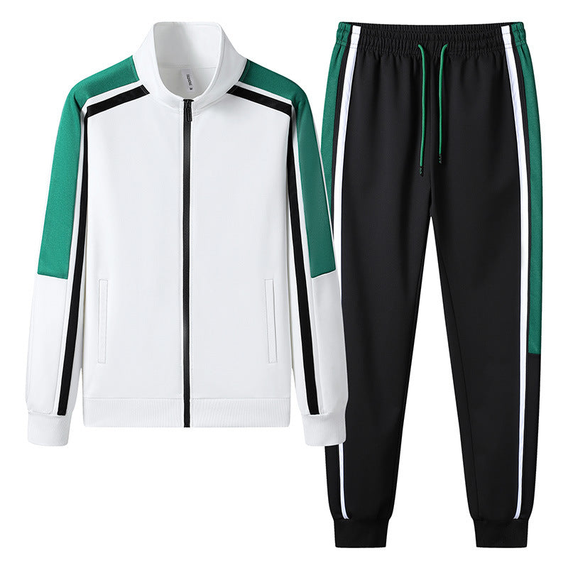 Stand Collar Tracksuit – Black Stripe Edition