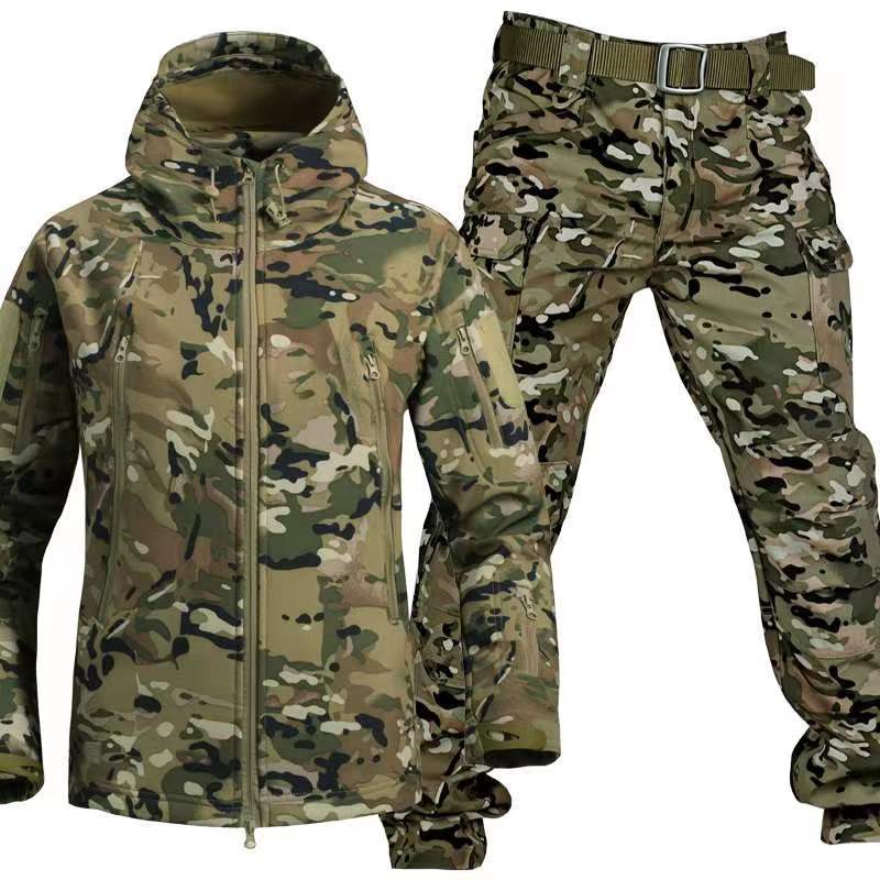 Shark Skin Tactical Jacket – Thermal Camouflage Edition