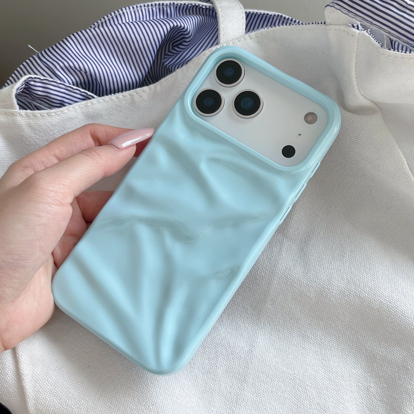 Pleated Soft Shell Case – Glossy Texture Edition