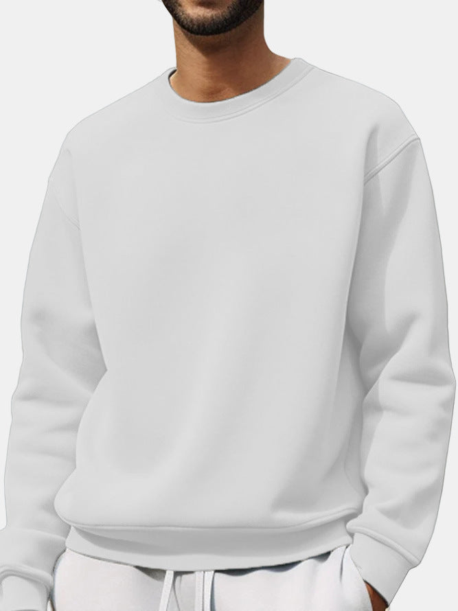 Velvet Round Collar Sweatshirt – Minimal Luxe Edition
