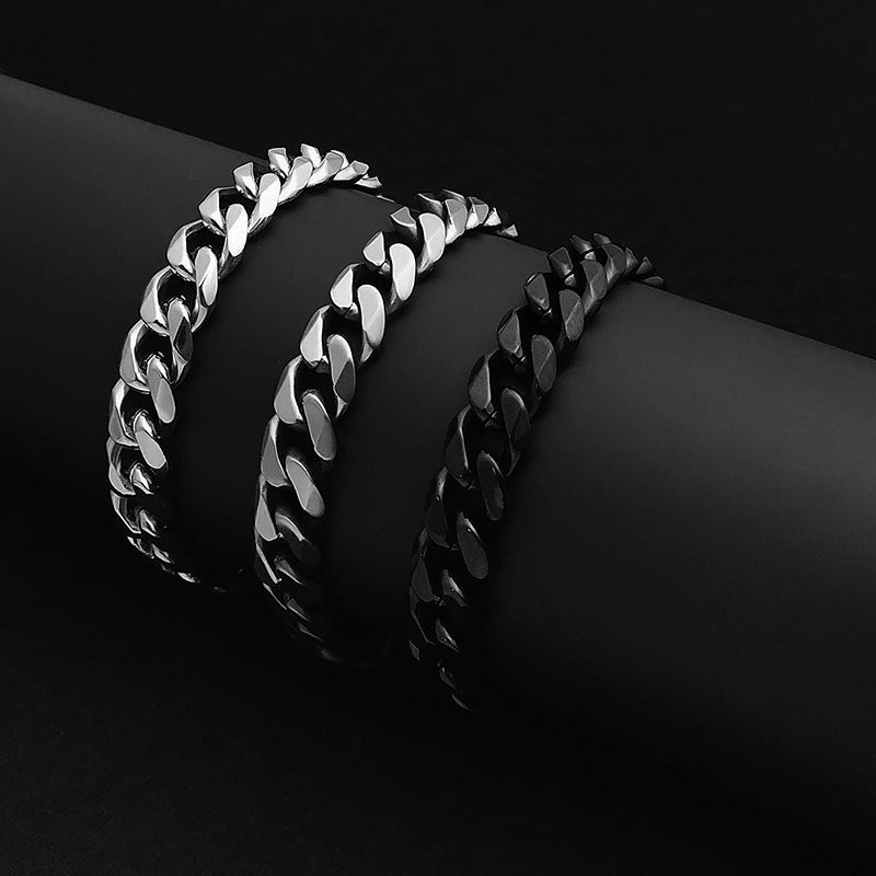 Titanium Buckle Bracelet – Six-Sided Steel Edition