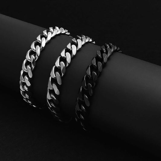 Titanium Buckle Bracelet – Six-Sided Steel Edition