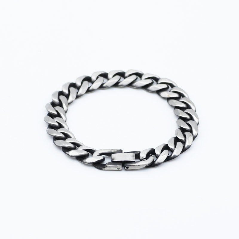 Titanium Buckle Bracelet – Six-Sided Steel Edition