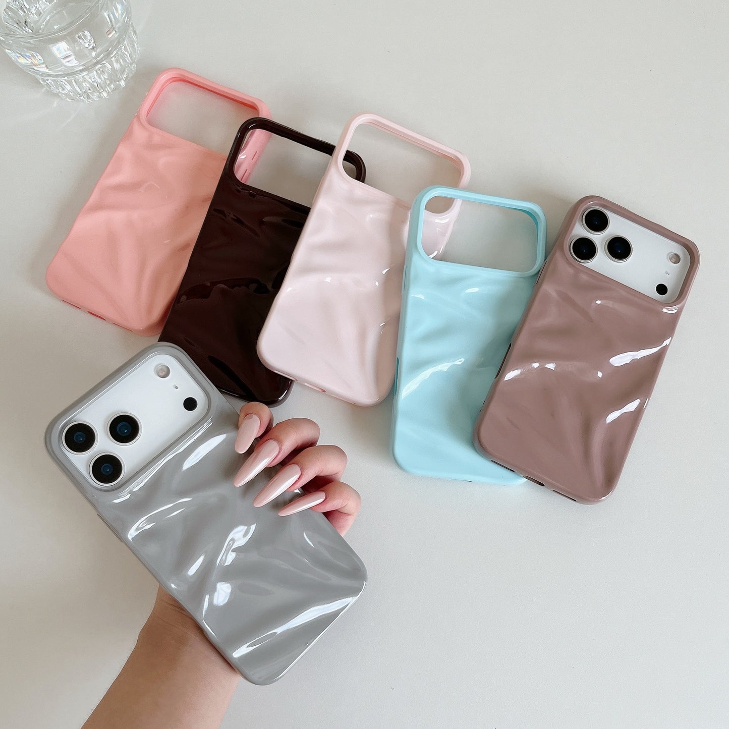 Pleated Soft Shell Case – Glossy Texture Edition