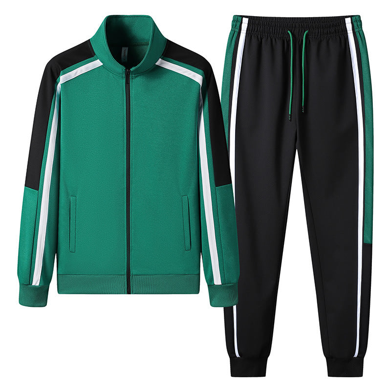 Stand Collar Tracksuit – Black Stripe Edition