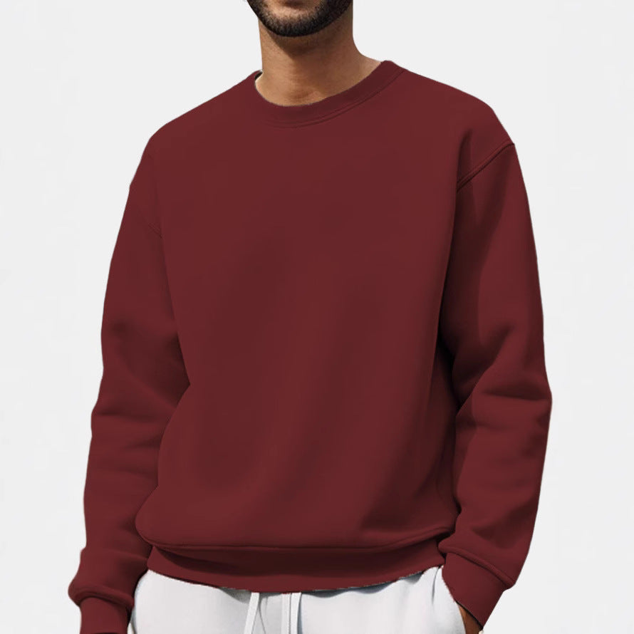 Velvet Round Collar Sweatshirt – Minimal Luxe Edition