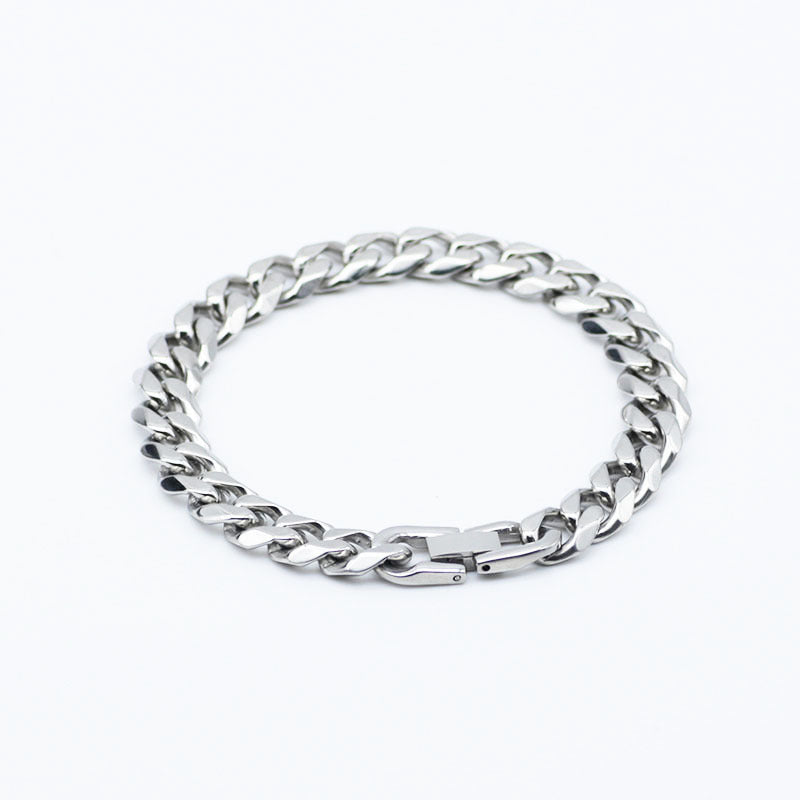 Titanium Buckle Bracelet – Six-Sided Steel Edition