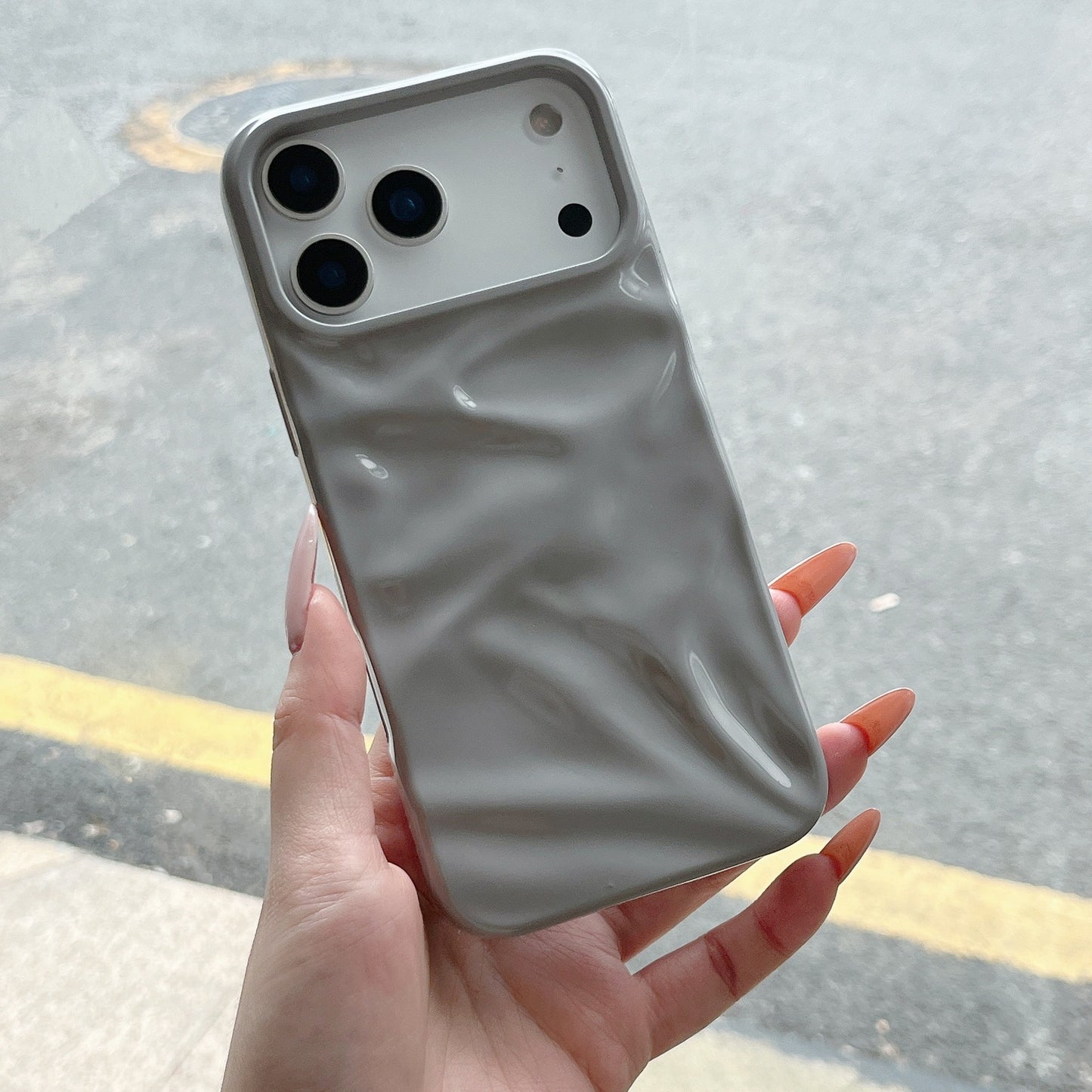 Pleated Soft Shell Case – Glossy Texture Edition