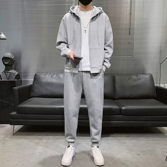 Men's Sweater Ankle-tied Sweatpants Long Sleeve Sports Suit
